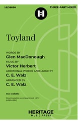 Toyland Three-Part Mixed choral sheet music cover